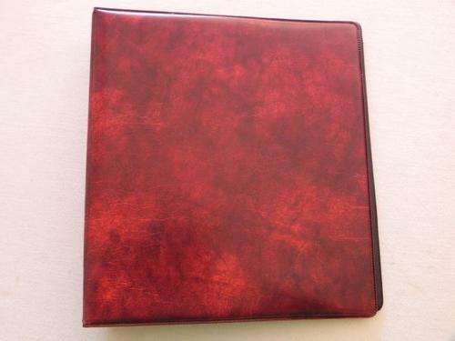 Ideal RED coin binder A5 in size for Ideal coin pages
