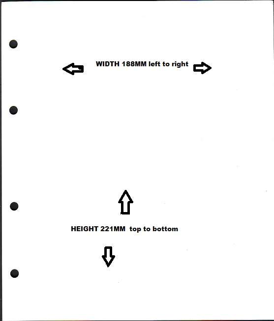 IDEAL COIN WHITE DIVIDER BOARD PAGE ( for A5 Album )