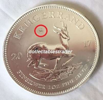 2017 SILVER KRUGERRAND R1-00 1oz  Coin Premium Uncirculated 50th Anniversary Commemorative