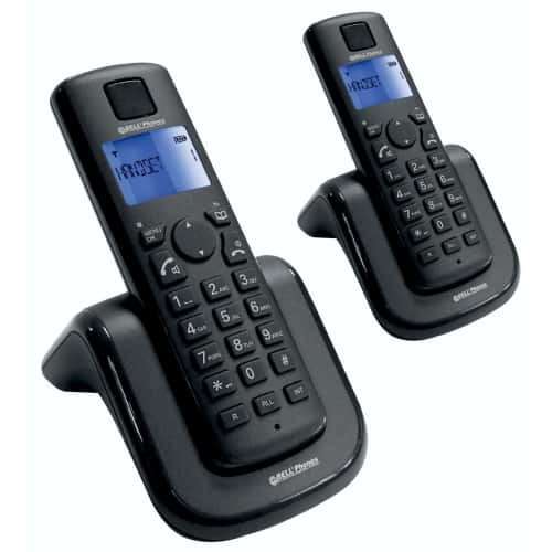 Bell Cordless Telephone AIR-02 - DUO - Twin Cordless DECT phones, With Speakerphone, Blue backlight
