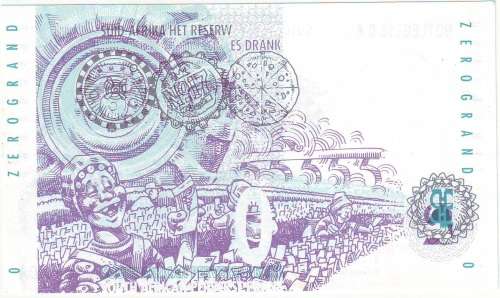 SOUTH AFRICA ZERO RAND NOTE LEGAL 10 DA