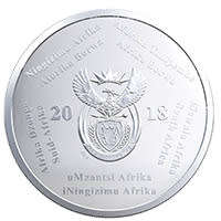 SOUTH AFRICA - 2018 FIFA WORLD CUP RUSSIA  R2-00  Crown Silver .999