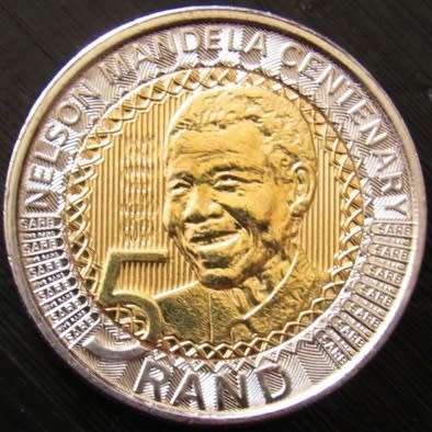 2018 NELSON Mandela R5-00 Hologramed Security Coin