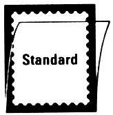 24mm Stamp Mounts Standard Type  Style black background and clear front