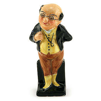 REDUCED  Mr. Pickwick  (First Version)  yellow and black- Royal Doulton Dickens Figurine. nn1895