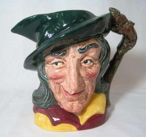 ROYAL DOULTON**THE PIED PIPER**TOBY CHARACTER TOBY JUG LARGE AND A SMALL.SEPERATE PRICES