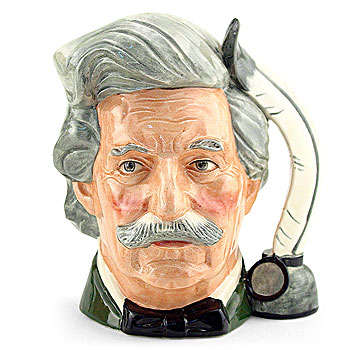 Mark Twain D6654 - Large - Royal Doulton Character Jug signed IN MINT CONDITION