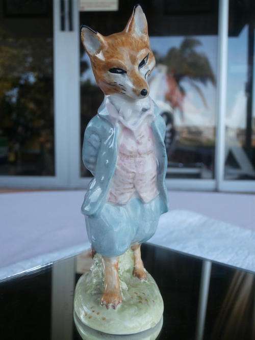 ***STUNNING***.Beswick Beatrix Potter Foxy Whiskered Gentleman BP-3a / 12CM HIGH IN MINT CONDITION