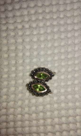 silver and gold earrings