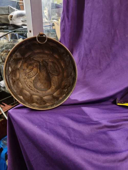 Copper pear jelly mould