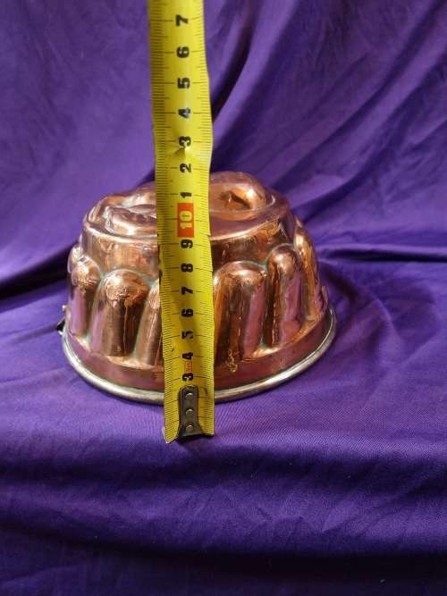 Copper pear jelly mould
