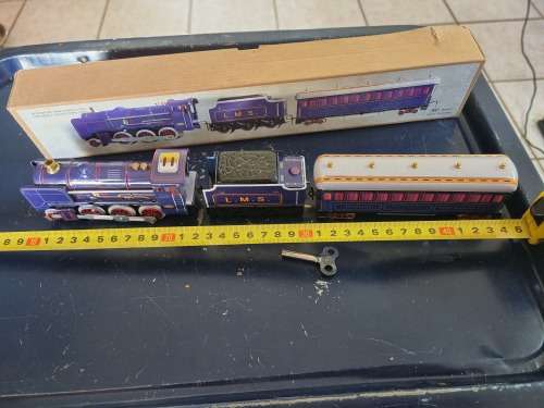 Purple tinplate train wind up