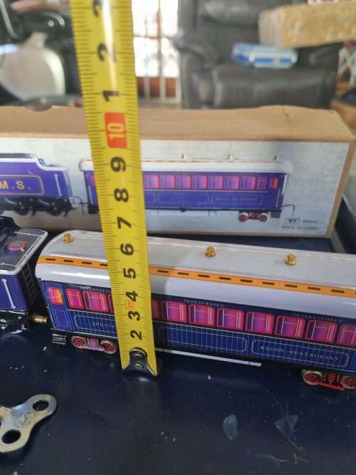 Purple tinplate train wind up