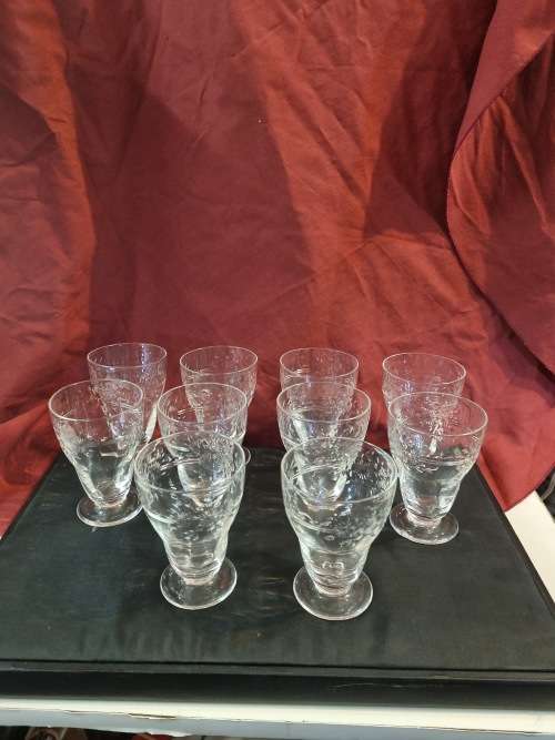 Antique webb corbett crystal glasses