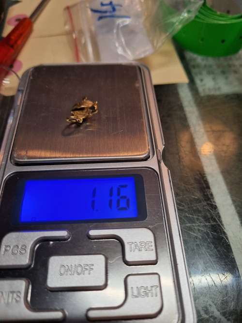 14ct gold fish charm