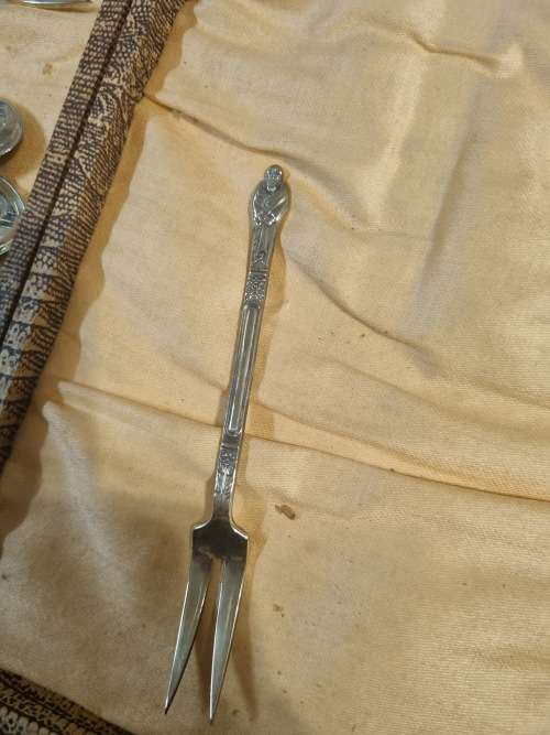 Apostle forks and spoos with sugar tongs