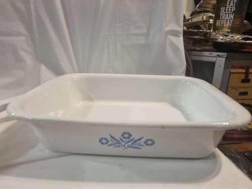 Blue and white corning ware
