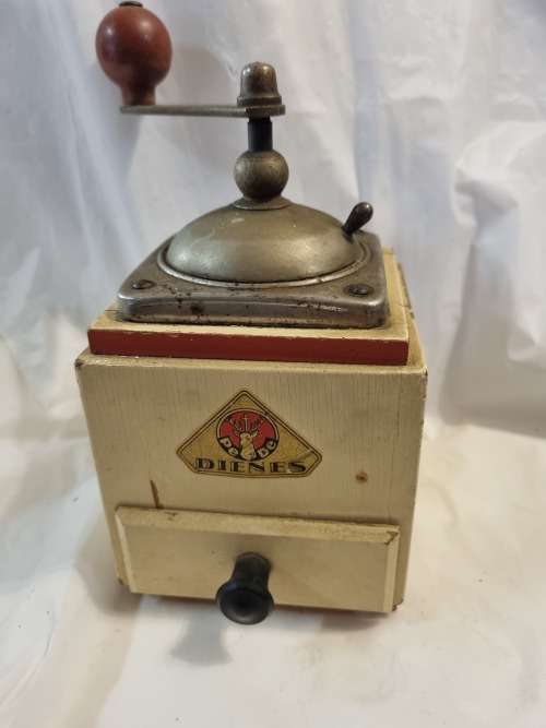 Wooden antique coffee grinder
