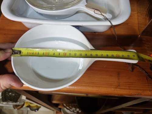 Blue and white corning ware