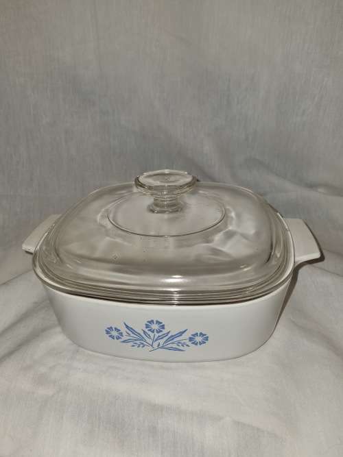 Blue and white corning ware