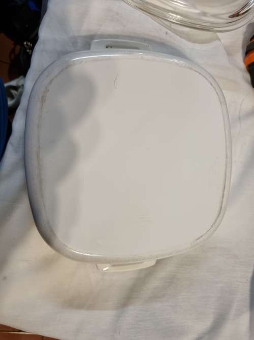 Blue and white corning ware