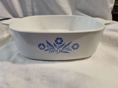Blue and white corning ware