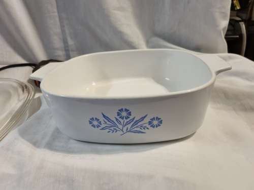 Blue and white corning ware