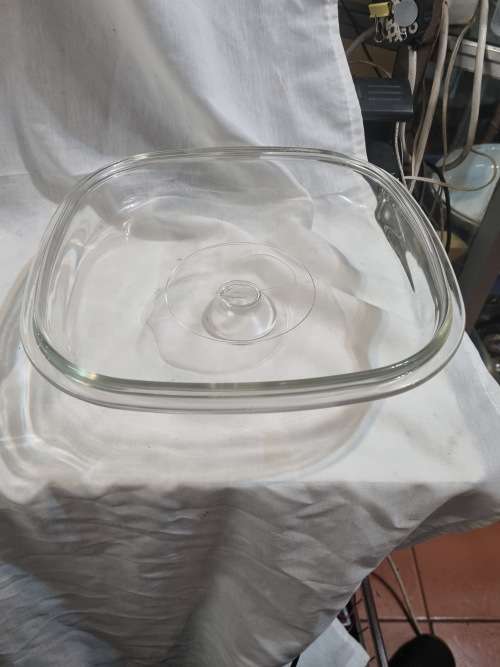 Antique  blue ribbon basket corningware