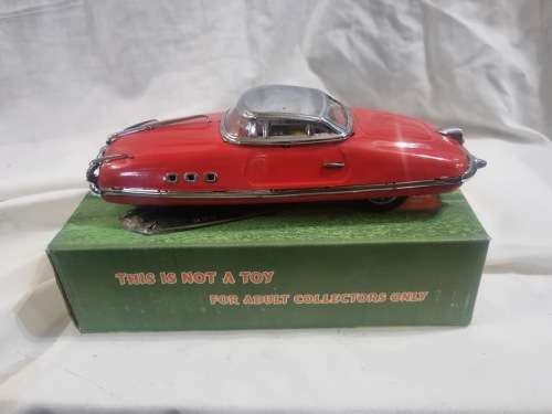 Red tinplate car