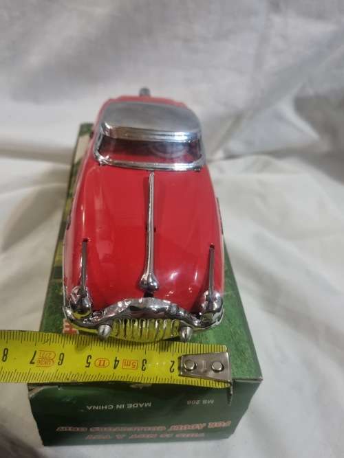 Red tinplate car