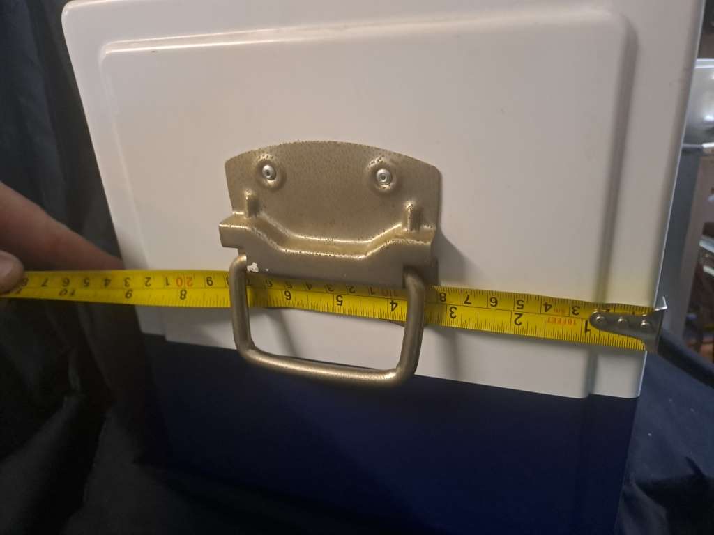 Corona metal rare cooler box with bottle opener