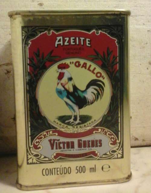 VINTAGE 'GALLO' OLIVE TIN