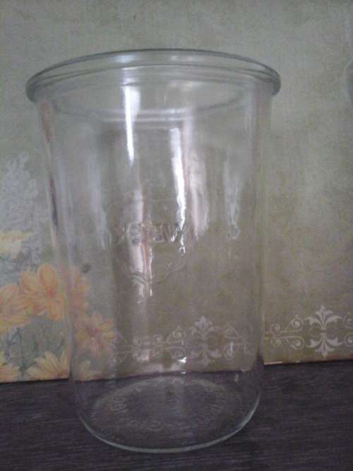 VINTAGE 'WECK RUND RAND GLASS 100' CANNING/STORAGE JAR