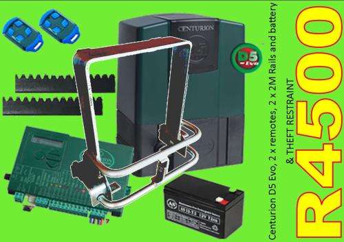 Centurion D5 EVO Gate motor & Anti-theft- Full kit ***AUTHORIZED SUPPLIERS ***