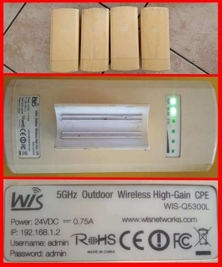 WIS Wireless Equipment - 4 units as a bulk sale - WIS-Q5300L