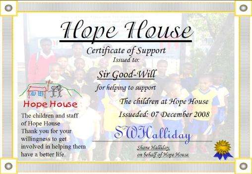 Hope House Charity Auction