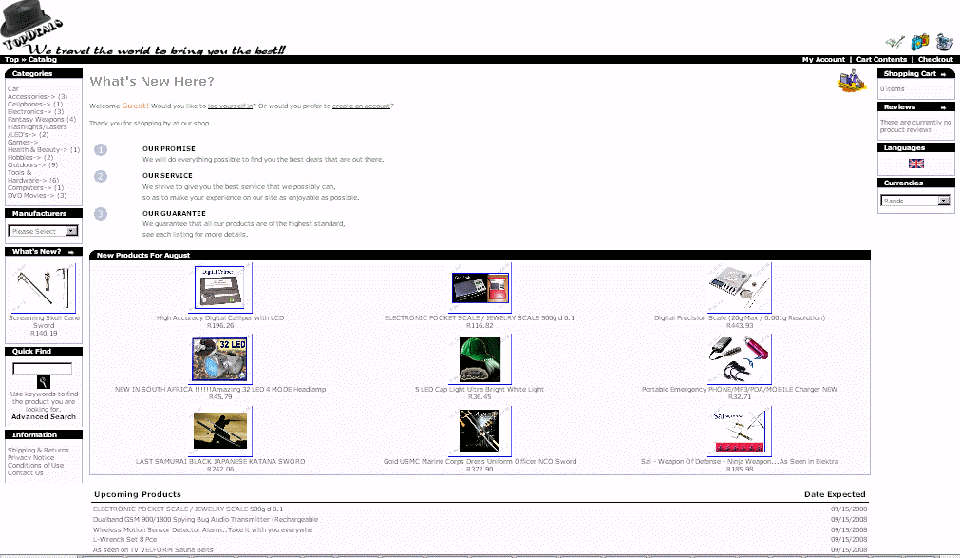 Custom Oscommerce Installation (Shopping website)