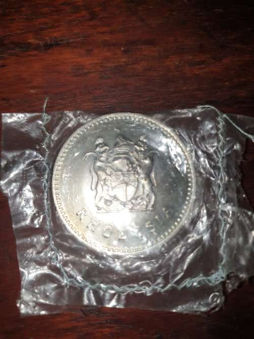 1975 25 Cents Rhodesian Coin