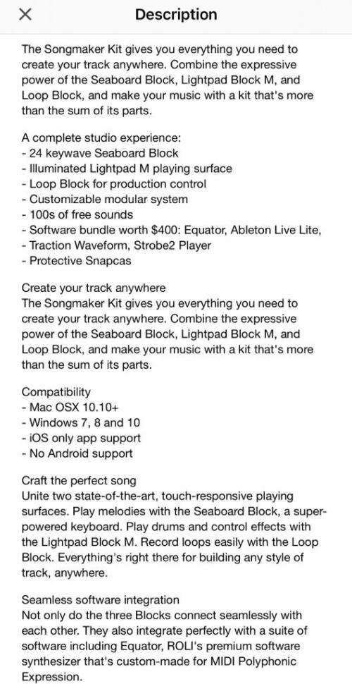 Roli Songmaker Kit in Box