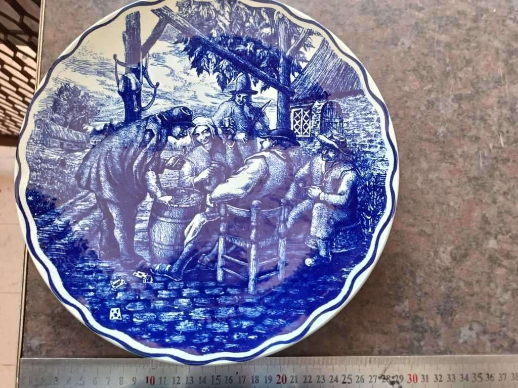 Boch La Louviere Belgium Delft Plate