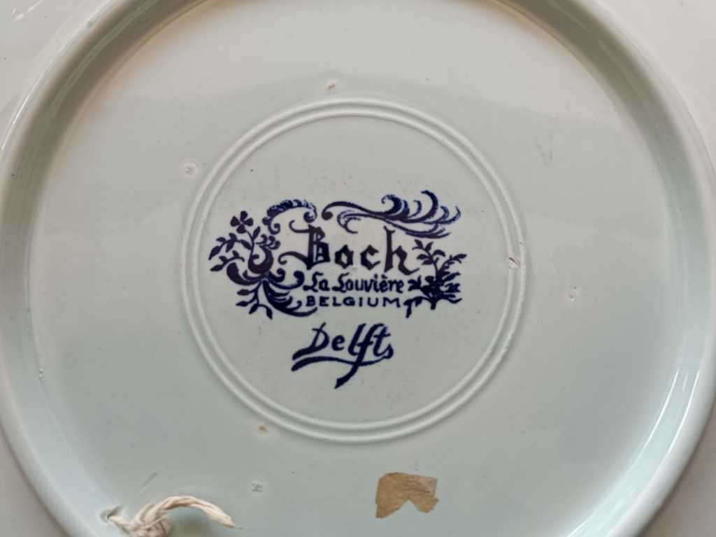 Boch La Louviere Belgium Delft Plate