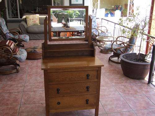 Antique Oak Dressing Table