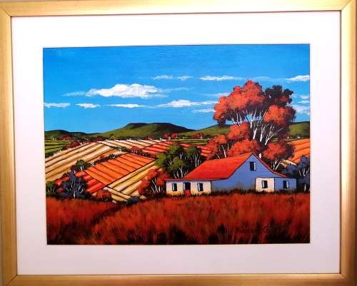 Beautiful Theresa Cronje Orignal Art - Landscape Oil on Board
