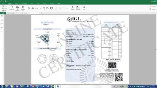 IGL CERTIFIED 1.75CT NATURAL SPARKLING RARE FANCY BLACK COLOR CUT DIAMOND