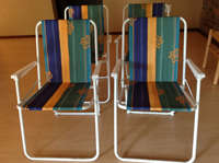 Folding garden chairs