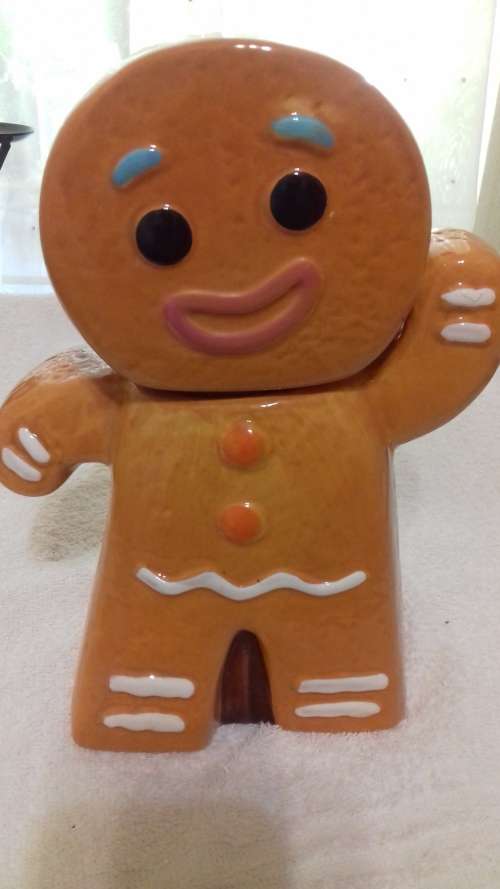 Ceramic Gingerbread Man Cookie Jar