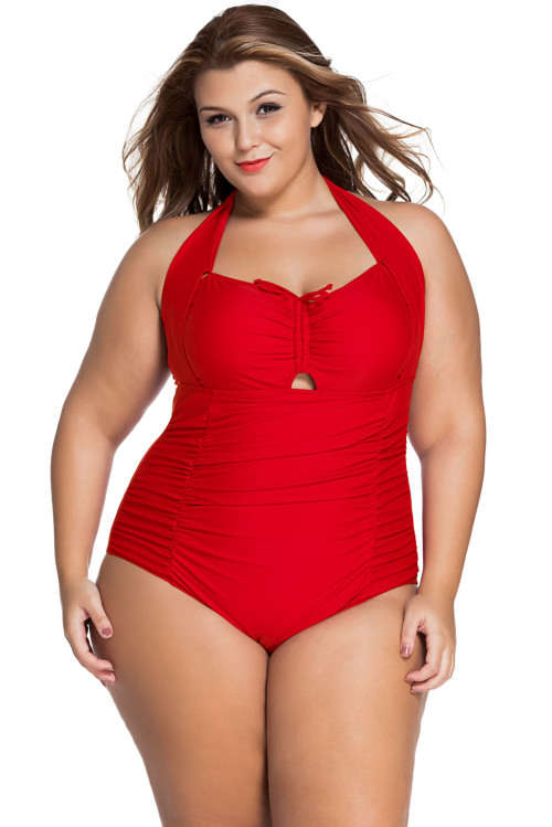 **PLUS SIZE** FLATTERING DESIGN SWIMSUIT