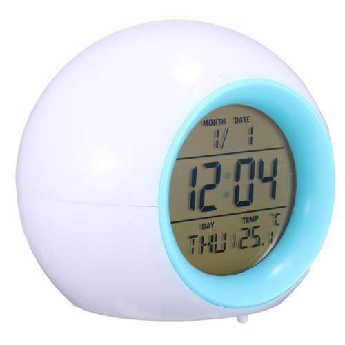 7 Color LED Glowing Change Temperature Sound Digital Alarm Clock (FREE SHIPPING)