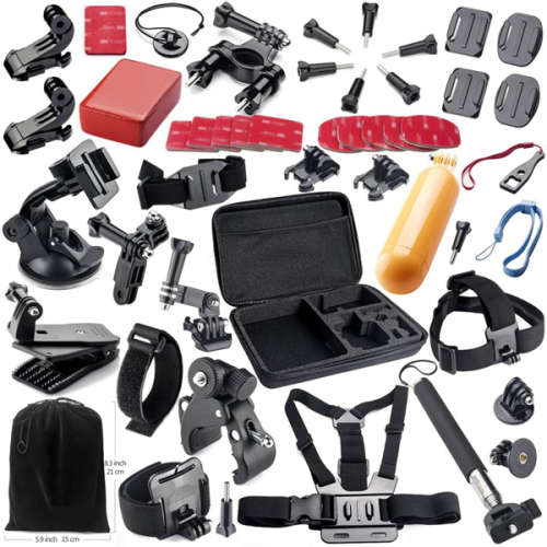 41 in 1 Floating Monopod Head Mount Accessories Set Kit For Gopro Hero 2 4 3plus