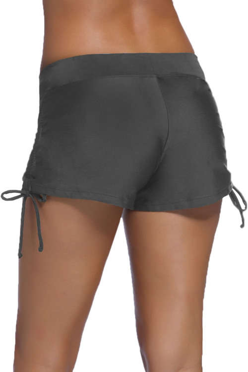 Grey Swimsuit Bottoms Shorts Sport Active Swimwear Beachwear